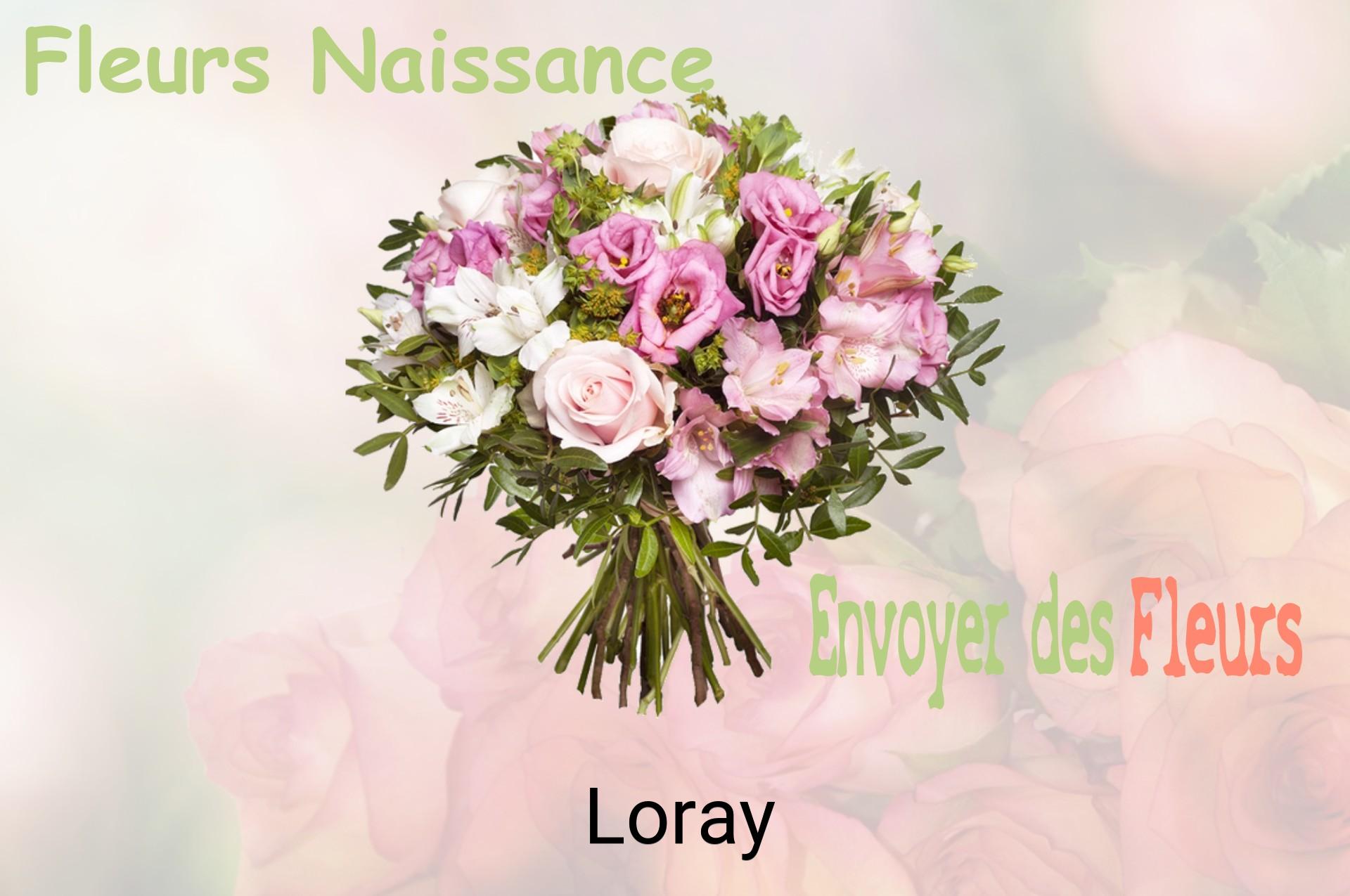 Bouquet de fleurs de naissance livré à Loray
